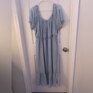 Wallflower blue floral midi dress (1xl)